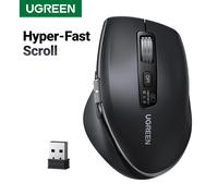 UGREEN Hyper-Fast Scroll Wireless Mouse Bluetooth 5.4 2.4G Ergonomic 5000DPI for MacBook Tablet Laptops Computer PC Mice With mouse pad