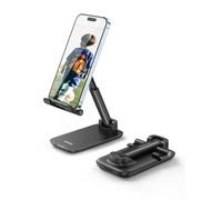 UGREEN iPhone Stand Desk Mobile Phone Holder Adjustable Height Angle Foldable Portable Travel Filming Video Mount Compatible with iPhone 15 Pro Max 14,Galaxy S24 Ultra S23 A14,Pixel 8 7,Redmi Note 13