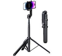 UGREEN iPhone Tripod Stand Filming Selfie Stick Bluetooth Remote 63”/1.6m Tall Phone Holder Portable 360° Rotating Mount Compatible with iPhone 16 Pro Max 15 Plus 14 13 12,Galaxy S24 Ultra A15,Camera