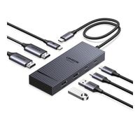 UGREEN Laptop Docking Station Dual Monitor, Revodok Pro 7-in-1 USB C Hub, Dual 4K@60Hz with 2 HDMI, 4x 10Gbps USB-A/C Data Ports, 100W PD, Aluminum USB-C Dock for Dell, HP, Thinkpad Laptops and More