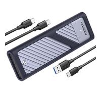 UGREEN Aluminum M.2 NVMe Enclosure with USB 3.2 Gen2, Supports UASP & TRIM, Compatible with M & M+B Key SSDs in 2230/2242/2260/2280 Sizes