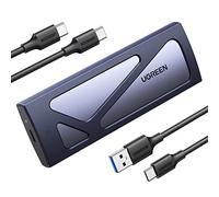 UGREEN M.2 NVMe SSD Enclosure, 10Gbps Aluminum NVMe Enclosure, Tool-Free M2 SSD Caddy with USB 3.2 Gen2 Supports UASP & TRIM for M and M&B Keys Size in 2230/2242 /2260/2280 SSDs