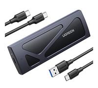 UGREEN M.2 NVMe SSD Enclosure, Tool-Free NVMe Enclosure, 10Gbps NVMe to USB Adapter with USB 3.2 Gen2, Aluminum M2 SSD Enclosure Supports M and B&M Keys and Size in 2230/2242 /2260/2280 SSDs (Black)