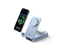 UGREEN MagFlow 20000mAh Magnetic Power Bank with PD 100W Fast Charging Qi2 25W Portable Wireless Charger Built-in C Cable 5-in-1 MagSafe-Compatible Battery Pack for Laptop, iPhone, iPad, AirPods