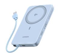 UGREEN MagFlow Air Ultra-Slim 10000mAh Magnetic Power Bank Qi2 15W,Blue