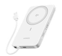 UGREEN MagFlow Air Magnetic Power Bank (10000mAh, Qi2 15W) - Lunar White