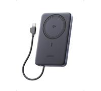 UGREEN MagFlow Air Ultra-Slim 10000mAh Magnetic Power Bank Qi2 15W,Gray | Wireless Portable Charger Built-in Cable & PD 30W Fast Charging MagSafe Compatible Battery Pack For iPhone 17-12