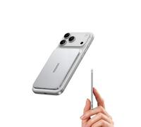 UGREEN MagFlow Air Ultra-Slim 5000mAh Magnetic Power Bank Qi2 Certified 15W Wireless Fast Charging Mobile Phone Portable Charger PD 20W USB-C Battery Pack MagSafe Compatible For iPhone 17-12, White