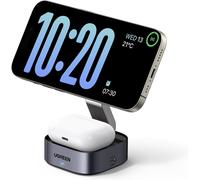 UGREEN MagFlow for MagSafe Charger Qi certified, 2-in-1 Wireless Charger Stand,