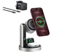 UGREEN MagFlow Pro Magnetic Wireless Charging Stand (3-in-1, Qi2 25W)