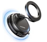 UGREEN Magsafe Car Mount, [22xN55 & 80 LBS] 2500gf Vacuum Magnetic Phone Holder with Adhesive Suction Cup, 360° Rotatable Car Phone Holder Compatible with iPhone 17 Pro Max Air 16 15 14 13 12