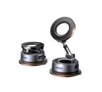 UGREEN Magsafe Car Mount, Magnetic Car Phone Holder, 44 lbs Strong Suction | 2200gf Strong Magnetic Hold, 55mm Extendable Arm, 360° Base, Dashboard/Windscreen Holder for iPhone 17 16 15, Zinc Alloy