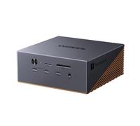 UGREEN Maxidok 17-in-1 Thunderbolt 5 Docking Station, 8TB NVMe SSD Slot | 120Gbps Max, 3x TBT5, DP 2.1, Dual 8K@60Hz / Triple 4K, 140W PD, 2.5GbE, Active Cooling for TBT5/4 MacBook and Windows Laptop