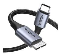 UGREEN Micro B to USB C Hard Drive Cable 10Gbps 1M | External Hard Drive Cable Compatible with MacBook Pro/Air, iPad/Tablet, iPhone, Samsung Galaxy S24, WD Seagate etc. 1M