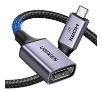 UGREEN Micro HDMI to HDMI 2.1 Adapter 10K 8K 4K 2K@240/120Hz Bi-directional