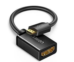 UGREEN Micro HDMI to HDMI Adapter 4K@60Hz 1440P@144Hz Bi-directional Cable | HDR,ARC,Dolby Atmos,HDCP2.2,18Gbps High Speed,For Raspberry Pi 5 400 Hero 7 6 DSLR Camera Laptop TV Portable Monitor PS5 Xbox