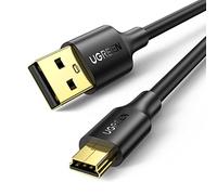 UGREEN Mini USB Cable USB 2.0 Type A to Mini B Cable Data Charging Cable Compatible with Hero 3/4, Hero HD, PS3 Controller, MP3 Players, Dash Cam, Canon, Nikon, SatNav, GPS Receiver, PDAs, etc (1M)