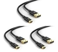 UGREEN Mini USB Cable USB A to Mini B Data Charging Cable 3M (Pack of 3)