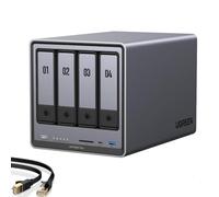 UGREEN NAS DXP4800 Plus 4-Bay NAS, Intel Pentium Gold 8505 5-Core CPU | 8GB DDR5 RAM, Built-in 128G SSD, 1x 10GbE, 1x 2.5GbE, 2x M.2 NVMe Slots, 4K HDMI, Desktop Network Attached Storage (Diskless)