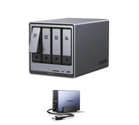 UGREEN NAS DXP4800 Pro 4-Bay Desktop NAS + 120W UPS, Intel® Core™ i3-1315U 6-Core CPU, 8GB DDR5 RAM, 128G SSD, 1x 10GbE, 1x 2.5GbE, 2X M.2 NVMe Slots (Diskless)