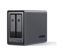 UGREEN NASync DXP2800 NAS Enclosure - 2 Bay, Black, Black