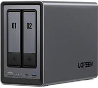 UGREEN NASync DXP2800 NAS Enclosure - 2 Bay, Black, Black