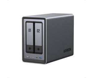 UGREEN NASync DXP2800 NAS System 2-Bay Compact Intel® N N100 8 GB DDR5 0 TB UGOS Pro Black