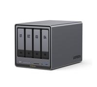 UGREEN NASync DXP4800 Plus 4-Bay Desktop NAS, Intel Pentium Gold 8505 5-Core CPU, 8GB DDR5 RAM, 128G SSD, 1 * 10GbE, 1 * 2.5GbE, 2 * M.2 NVMe Slots, 4K HDMI, Network Attached Storage (Diskless)