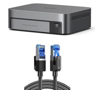 UGREEN NASync DXP480T Plus 4-Bay All-Flash Diskless NAS + 2M Cat8 Cable, Intel i5 1235U 10-Core, 8GB DDR5, 128G SSD, 10GbE, Wi-Fi 6, 4×M.2 NVMe, 8K HDMI, 2×TBT4 |40Gbps 2000Mhz Flat Braided RJ45