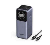 UGREEN Nexode 100W 12000mAh Power Bank Smart Digital Display | Fast Charging, Portable Charger Compatible with iPhone Air/17/16, Galaxy S25, iPad Pro, Dell, HP, ASUS, AirPods, etc