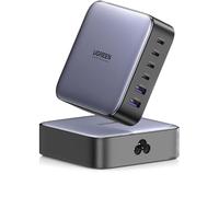 UGREEN Nexode 200W 6 Ports USB C Fast Desktop Charger GaN II Compatible with 100W 65W MacBook Pro Air M3 M2 M1 iPhone 16 Plus Pro Max 15 14 13 12 Galaxy S24 Ultra Plus 2M Power Cable Included