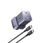 UGREEN Nexode Air 100W USB C Fast Charger with USB-C Cable, Compact Foldable GaN Laptop Charger Compatible with MacBook Air/Pro, iPhone 17/16/15, Galaxy S26/S25, iPad and More