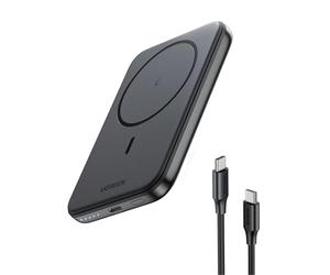 UGREEN Nexode for MagSafe Power Bank 5000mAh Magnetic Wireless Portable Charger PD 3.0 USB-C Battery Pack Compatible with iPhone Air/17/16/15/14/13/12 Plus/Pro/Pro Max/Mini, Black