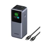 UGREEN Nexode Power Bank 20000mAh 130W Fast Charging, 3-Port USB C Portable Charger, Smart Digital Display Battery Pack Compatible with Dell, HP, ASUS, iPad Pro, iPhone 16, Galaxy S24, AirPods, etc