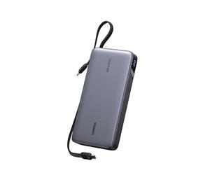 UGREEN Nexode Power Bank 25000mAh 165W Fast Charging with 2 Built-in Cables 140W PD3.1 Laptop Portable Charger 4-Port Battery Pack Compatible with Dell XPS, HP, iPad, iPhone 17, Galaxy S25 Ultra