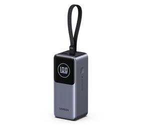 UGREEN Nexode Power Bank Fast Charging 20000mAh 130W 3-Way Portable Charger with Built-in USB C Cable 80W Superfast Recharge Battery Pack Compatible with Laptop, iPad, iPhone Air/17/16, Galaxy S25