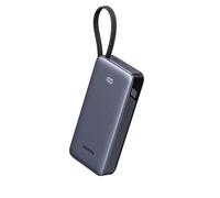 UGREEN Nexode Power Bank with Built-in Cable 20000mAh 45W In & Out Fast Charging 3-Way Output Portable Charger Mobile Phone Battery Pack Compatible with Galaxy S25, iPhone 16, iPad, Laptop, etc