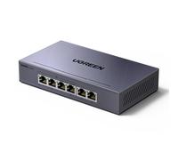 UGREEN POE Network Switch,4x Gigabit PoE+ Ports& 2 Gigabit Auto ports Ethernet Splitter , 802.3af/at 30W,60W Total Budget, 6 Port Metal Case Hub,Plug & Play for TV/Laptop/Switch/Router/Camera
