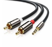 UGREEN RCA Audio Cable, 3.5mm Stereo Jack to 2 RCA Phono Y Audio Splitter Cable 2m for DJ Controller, Surround Sound,Dolby Digital, DTS,Speaker...