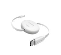 UGREEN Retractable 100W USB C to USB-C Charger Cable, 1M Max, White | Fast Charging, 4-Length Adjustable (0.36/0.6/0.82/1M) Auto Rewind Type C Lead for MacBook, iPad, iPhone 18/17/16, Galaxy S26