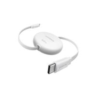 UGREEN Retractable USB C to USB-C Charger Cable 100W Fast Charging 4-Length Adjustable (0.36/0.6/0.82/1M) Auto Rewind Type C Lead For MacBook, iPad, iPhone Air/17/16, Galaxy S25, 1M Max, White