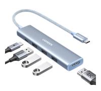 UGREEN Revodok 5-IN-1 100W Aluminum USB-C PD Hub (Blue)