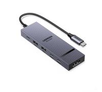 UGREEN Revodok Pro 6 in 1 USB-C Hub to DisplayPort 4K 60Hz, 100W PD | 10Gbps USB-A and USB-C 3.2 for MacBook Neo/Pro/Air, iPad Pro, Thinkpad, Rog Ally and More(No HDMI/VGA)