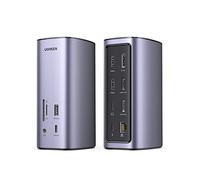 UGREEN Revodok USB C Docking Station, 12-in-1 Triple 4K Display, 100W PD Charging, 10Gbps USB-C and USB-A Data Ports, Ethernet, SD/TF, 3.5mm for MacOS and Windows