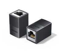 UGREEN RJ45 Coupler 2 Pack, 10Gbps PoE Shielded Adapter | Shielded Metal Housing with PoE Support. Extends Ethernet for Gaming, Office. Fits Cat7/Cat6/Cat5e Network Cables