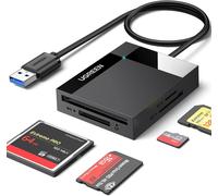 UGREEN SD Card Reader, 4-IN-1 USB 3.0 to SD CF TF MS Card Adapter, 5Gbps High-S