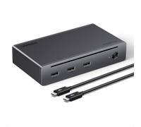 UGREEN Thunderbolt 4 Docking Station, 8-in-1 40Gbps Max Transfer TB4 Dock | 3x TBT4, Single 8K, Dual 4K@60Hz, 85W Max PD, 3x 10Gbps USB-A, 1GbE, Revodok Max Dock for TBT4/3 MacBook and Windows Laptops