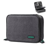 UGREEN Travel Accessories, Portable Bag Electronics Organiser Large Capacity Tech Pouch for Small Gadget USB Charging Cable Charger Adapter Power Bank Hard Drive SD Card(L)