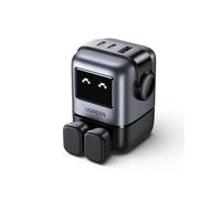 UGREEN Uno Charger 65W USB C Charger Nexode 3-Port GaN Fast Charger Plug Type C Power Adapter Compatible with MacBook Pro, iPhone 17 Pro/Air/17/16/15, Galaxy S24/S23, Pixel 9, Steam Deck, (Black)