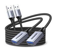 UGREEN USB 3.0 Extension Cable A Male to A Female 5Gbps 2 Pack | Extension Lead Supports 5Gbps High Speed Data Transfer, Compatible with Disk Keyboard Mouse Hard Drive Printer Scanner, 2M